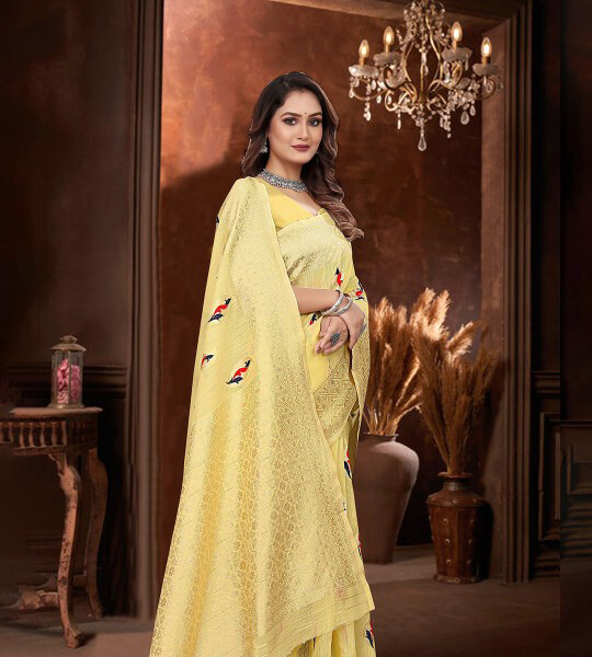 Rudit Creation Ethnic Motifs Zari Saree