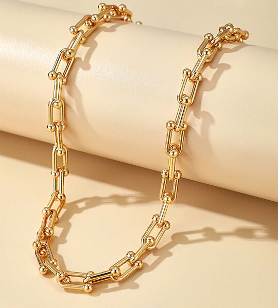 Yellow Chimes Gold Plated Necklace